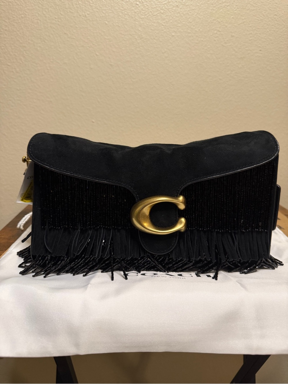 Coach Tabby 26 Beaded fringe shoulder bag